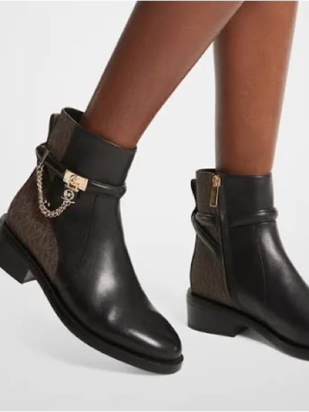 NWT MICHAEL KORS HAMILTON EMBELLISHED LEATHER BOOTS
